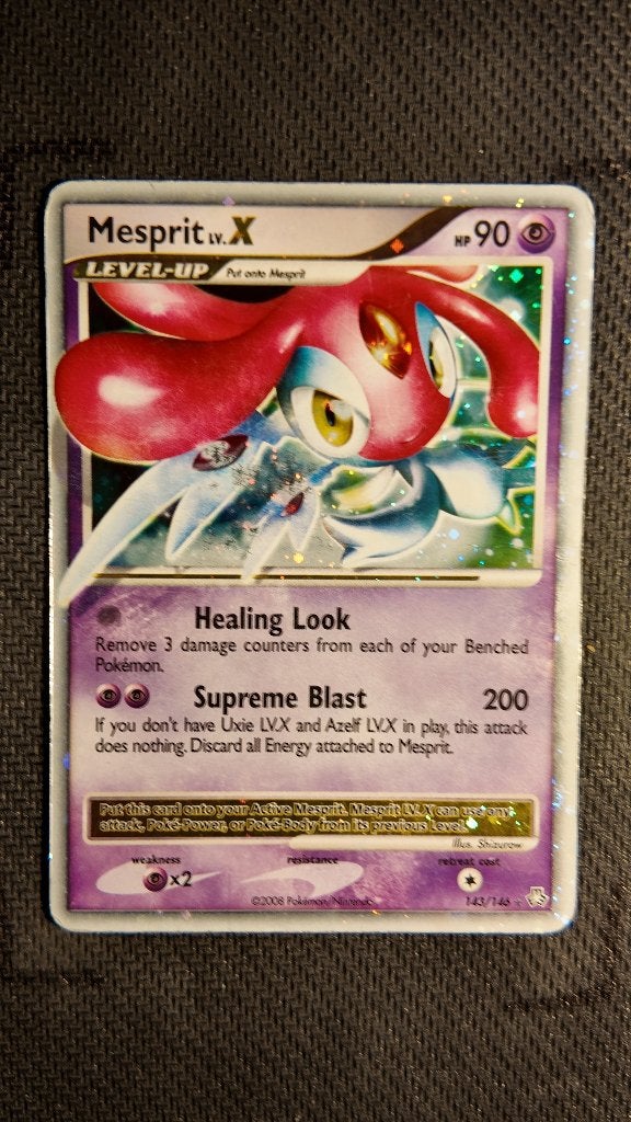Mesprit LV.X 143 Legends Awakened | Pokemon kaart, Ophalen, Zo goed als nieuw, Losse kaart, Foil