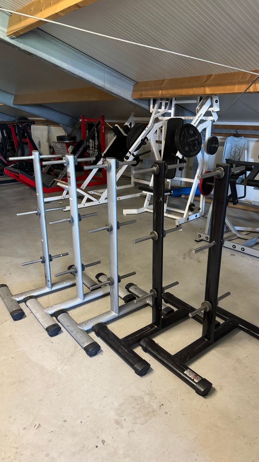 Gym 80 rekken voor gewichtsschijven / 5 stuks!, Sport en Fitness, Fitnessmaterialen, Ophalen, Gebruikt, Overige typen