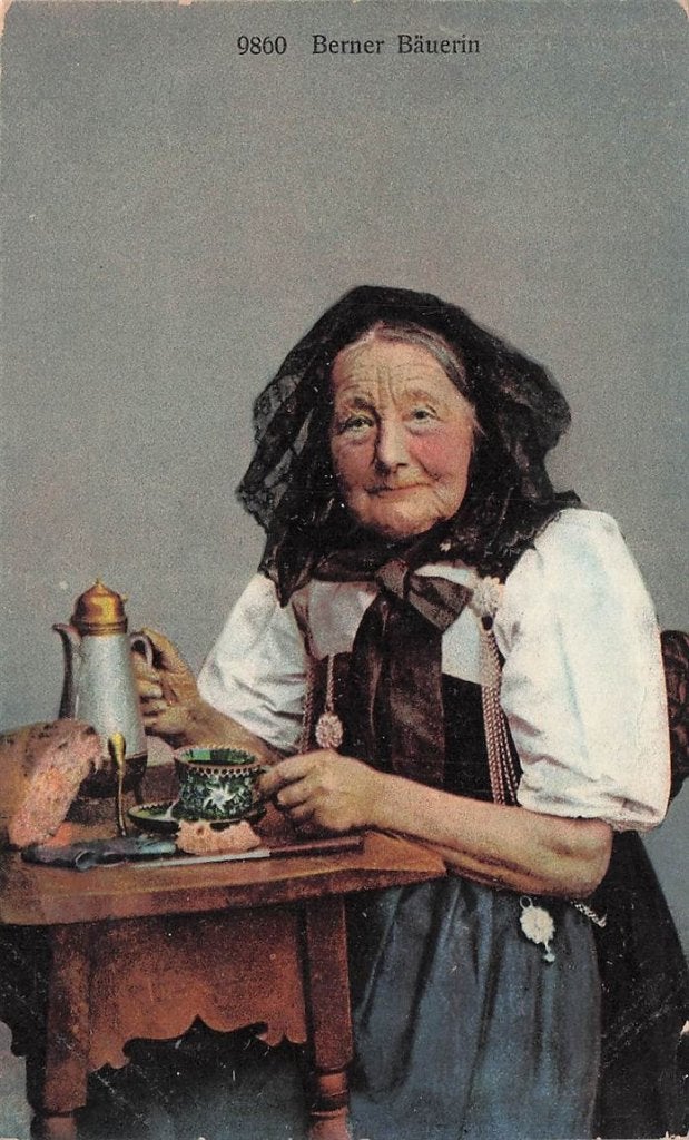 702-303-033 Berner Bauerin, Verzamelen, Ansichtkaarten | Buitenland, Overig Europa, Voor 1920, Verzenden