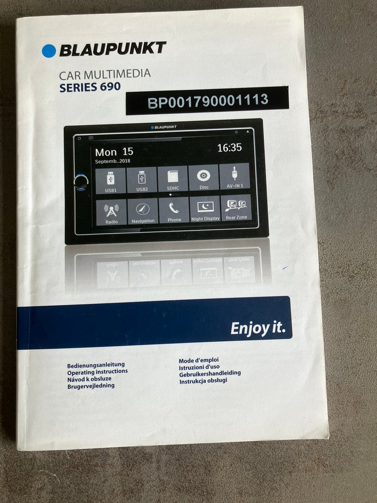 Blaupunkt multimedia din 2 serie 690, Auto diversen, Autoradio's, Ophalen of Verzenden