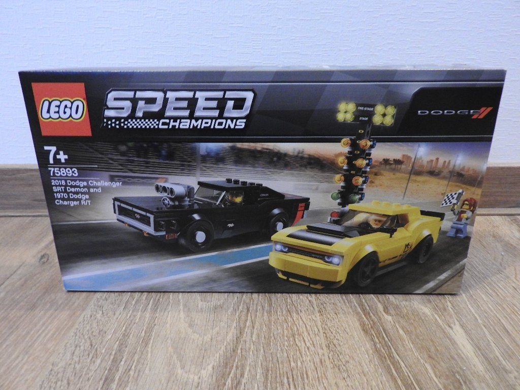 LEGO 75893 Dodge Challenger SRT Demon en 1970 Dodge Charger, Lego, Nieuw, Complete set, Compleet