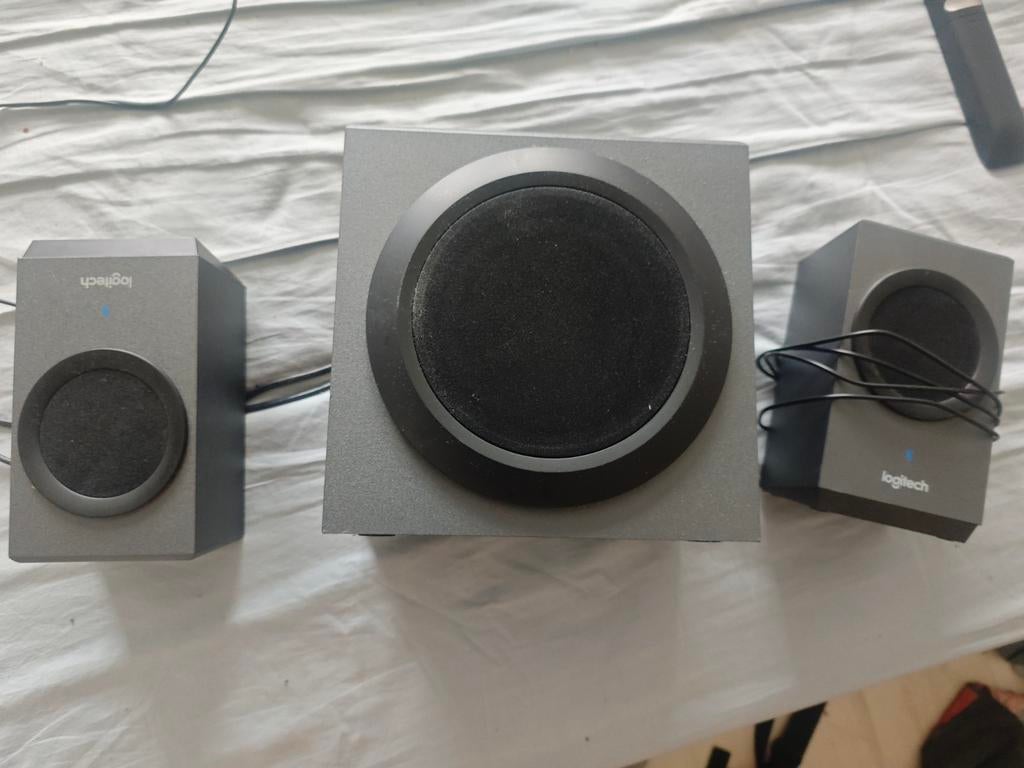 Logitech 2.1 Luidsprekerset met Subwoofer z337, Ophalen of Verzenden, Gebruikt, Audiokanaal 2.1, Logitech