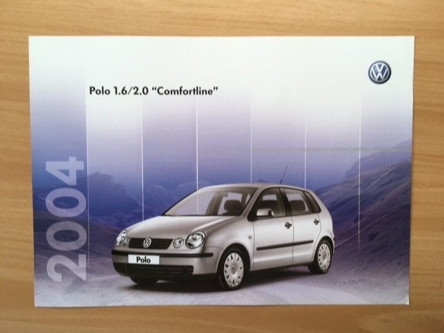 Volkswagen Polo 1.6/2.0 Comfortline brochure 2004, Ophalen of Verzenden, Zo goed als nieuw, Volkswagen