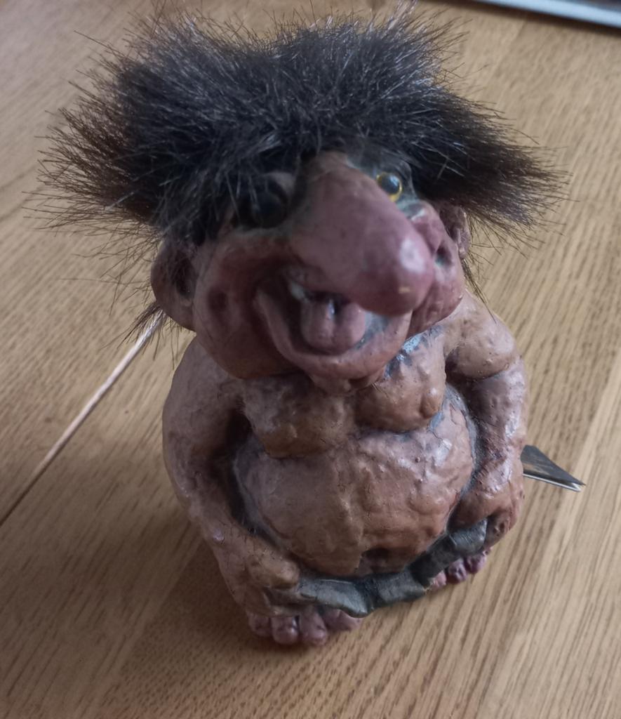 Originele Troll uit Noorwegen. 17 cm hoog., Ophalen of Verzenden, Nieuw, Fantasy