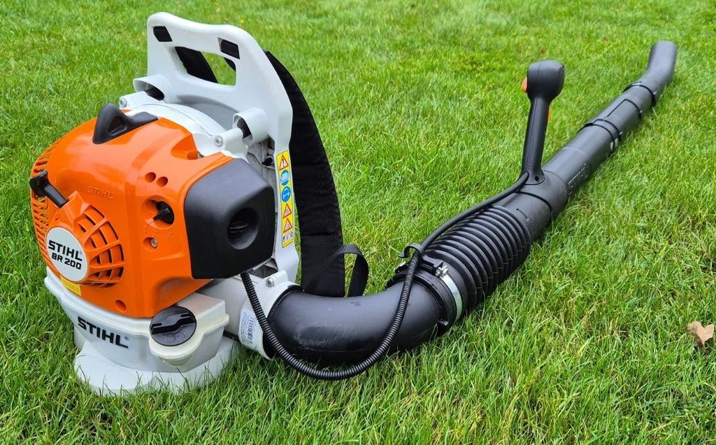 Stihl BR 200 Ruggedragen Benzine Bladblazer, Tuin en Terras, Bladblazers, Ophalen, Gebruikt, Ruggedragen, Stihl