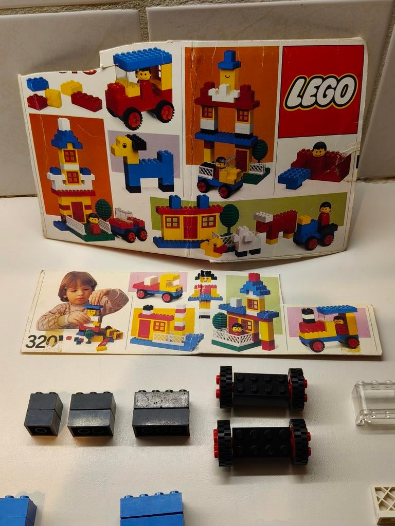 Vintage LEGO Basic Set 320 compleet, Gebruikt, Overige thema's, Lego, Compleet