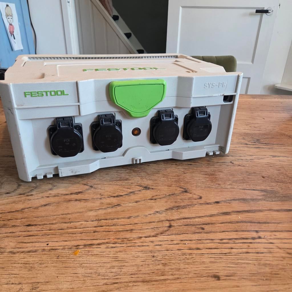 Festool SYS-PH PowerHub - Mobiele Stroomverdeler, Doe-het-zelf en Verbouw, Elektra en Kabels, Ophalen of Verzenden, Gebruikt, Stopcontact
