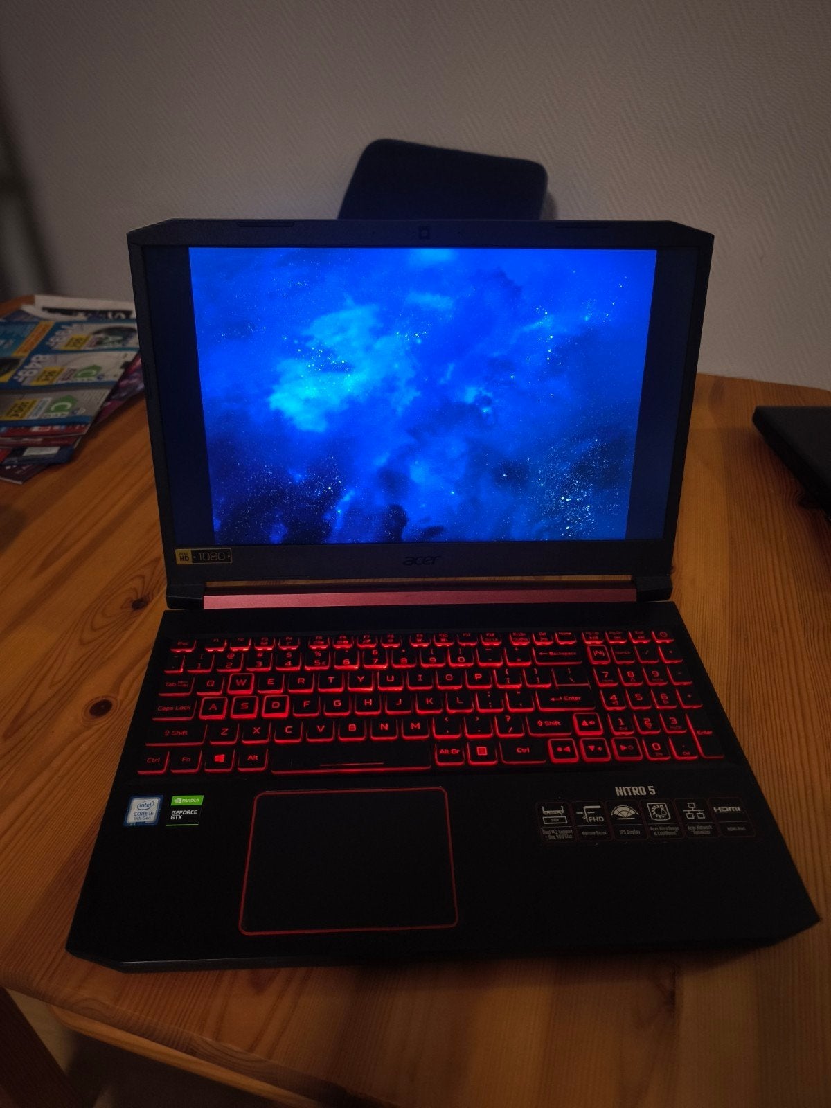 Acer Nitro 5 (AN515-54) Gaming Laptop i5 GTX 1650 8GB RAM, Gebruikt, Met videokaart, 15 inch, 8 GB