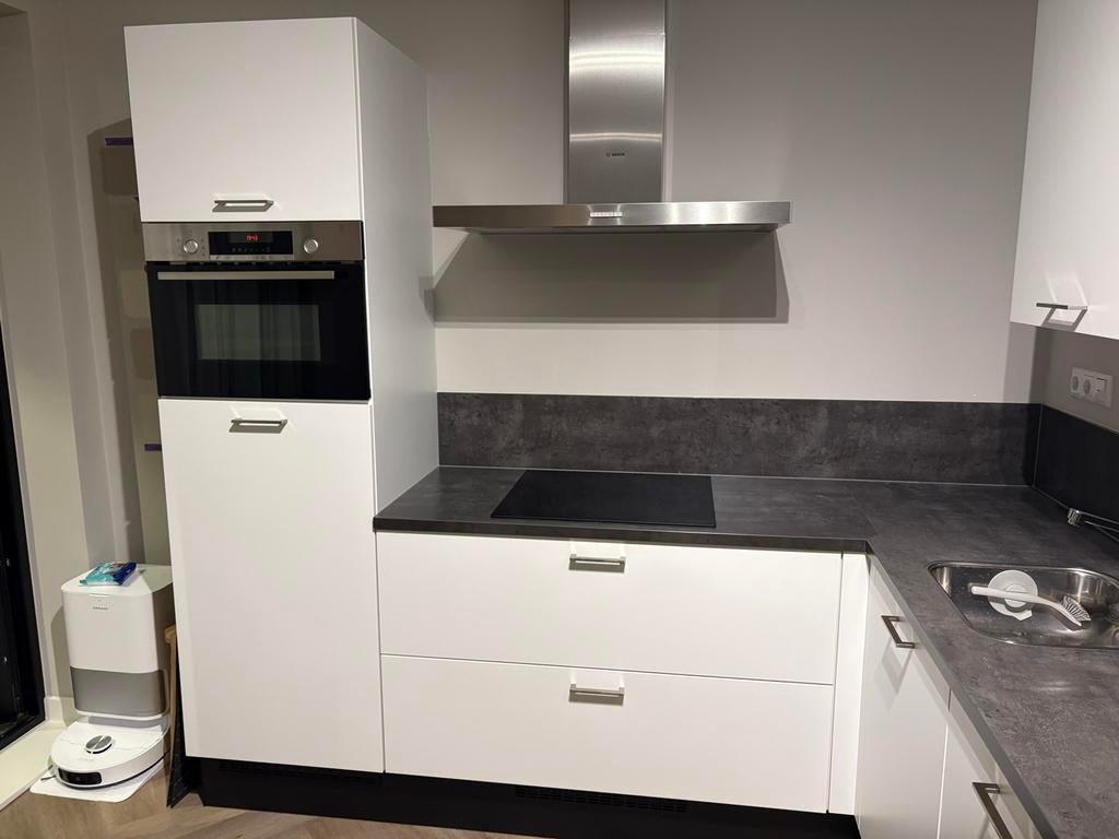 Bribus Keuken Wit - Zo goed als nieuw. 3080 mm x 2650 mm, Wit, Hoekkeuken, Ophalen of Verzenden, Zo goed als nieuw