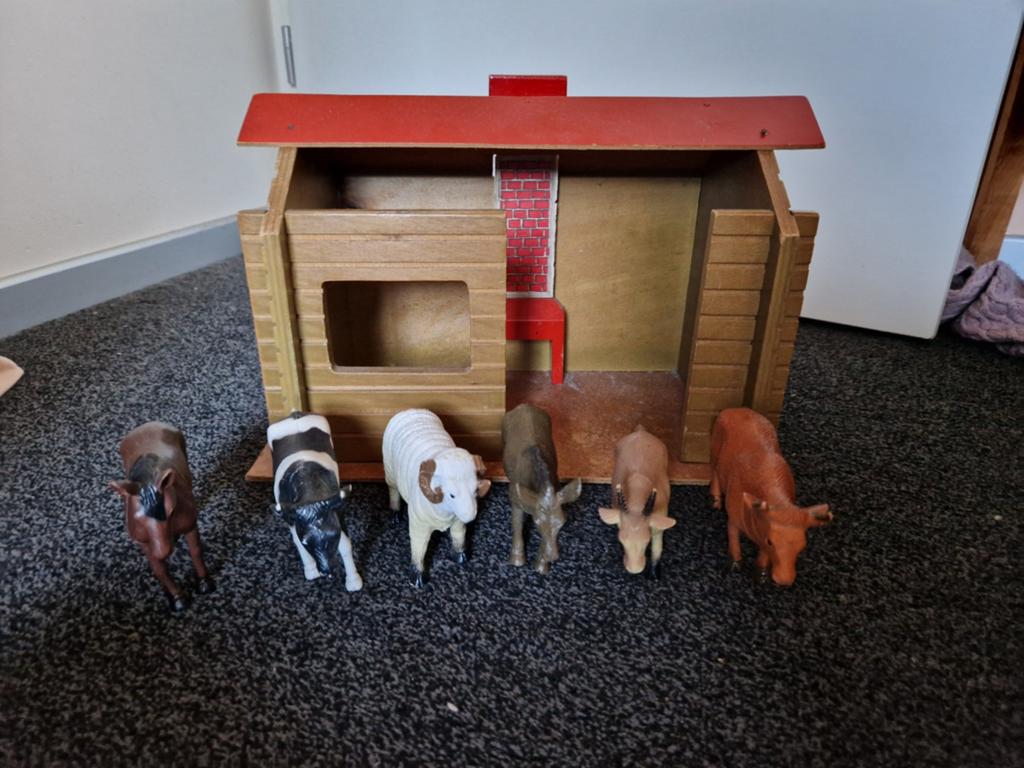 Houten boerderij, Kinderen en Baby's, Speelgoed | Overig, Ophalen of Verzenden, Jongen of Meisje