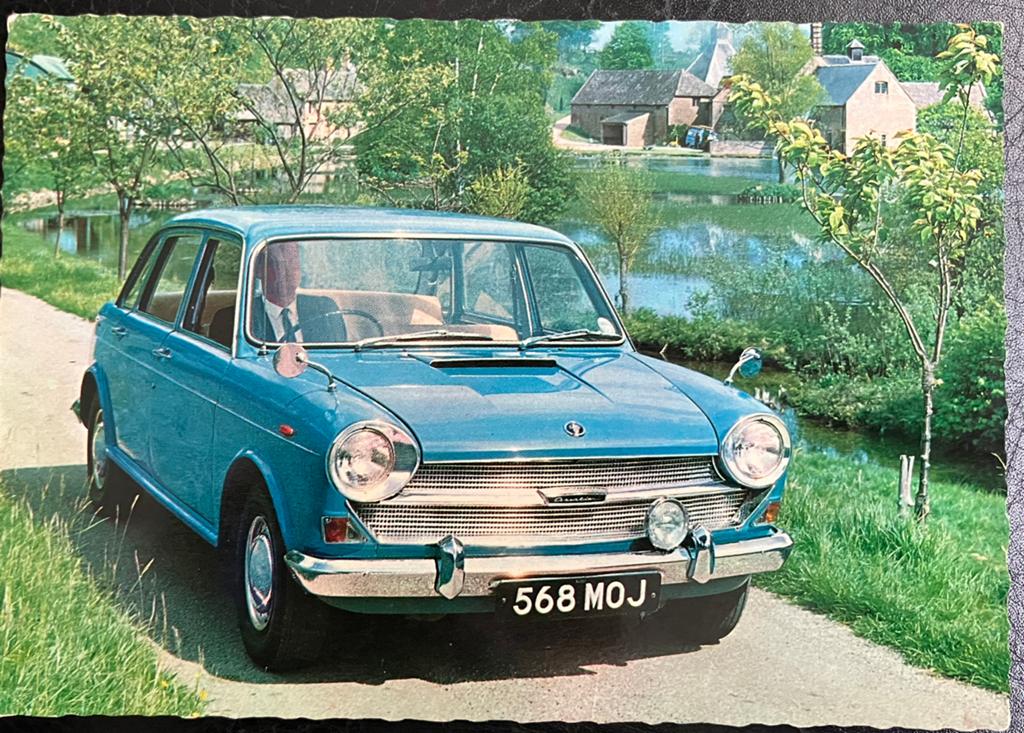 Ansichtkaart reclame voor de Austin auto, Ophalen of Verzenden, 1960 tot 1980, Ongelopen, Voertuig