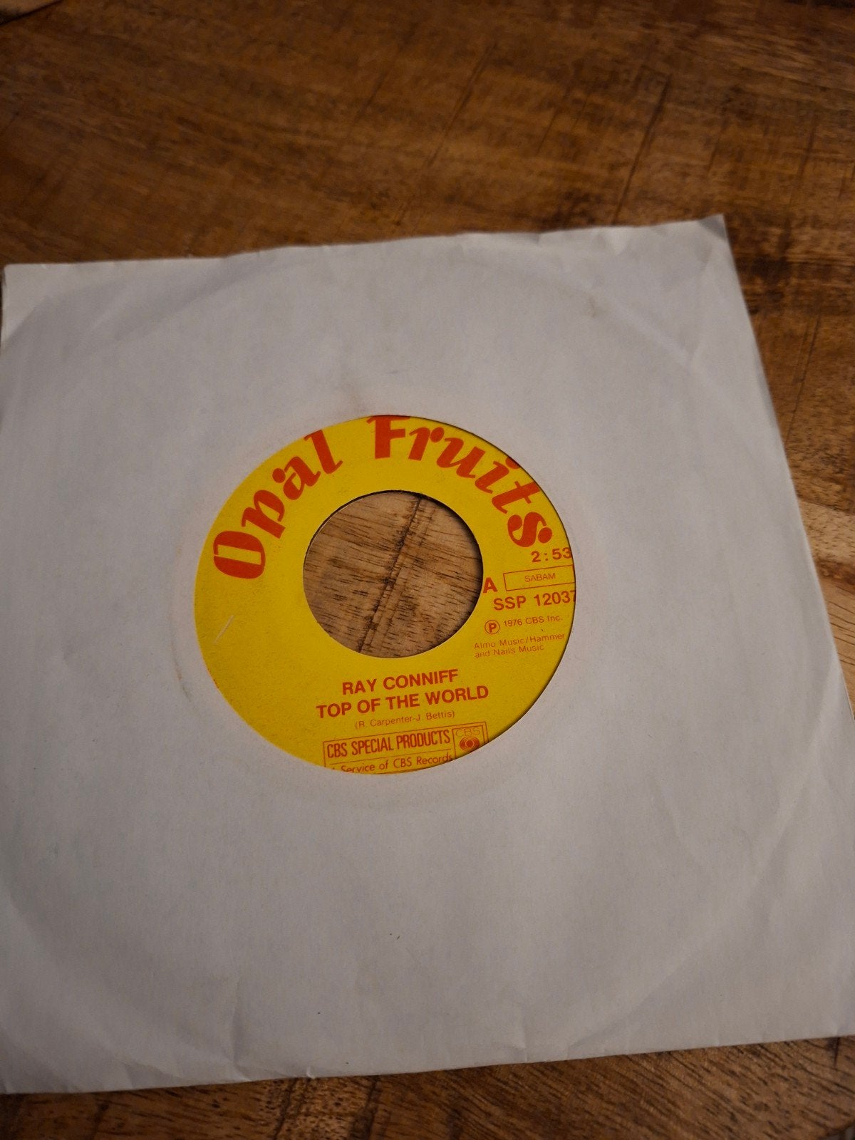 Ray conniff  / top of the world, Ophalen of Verzenden, Zo goed als nieuw, Pop