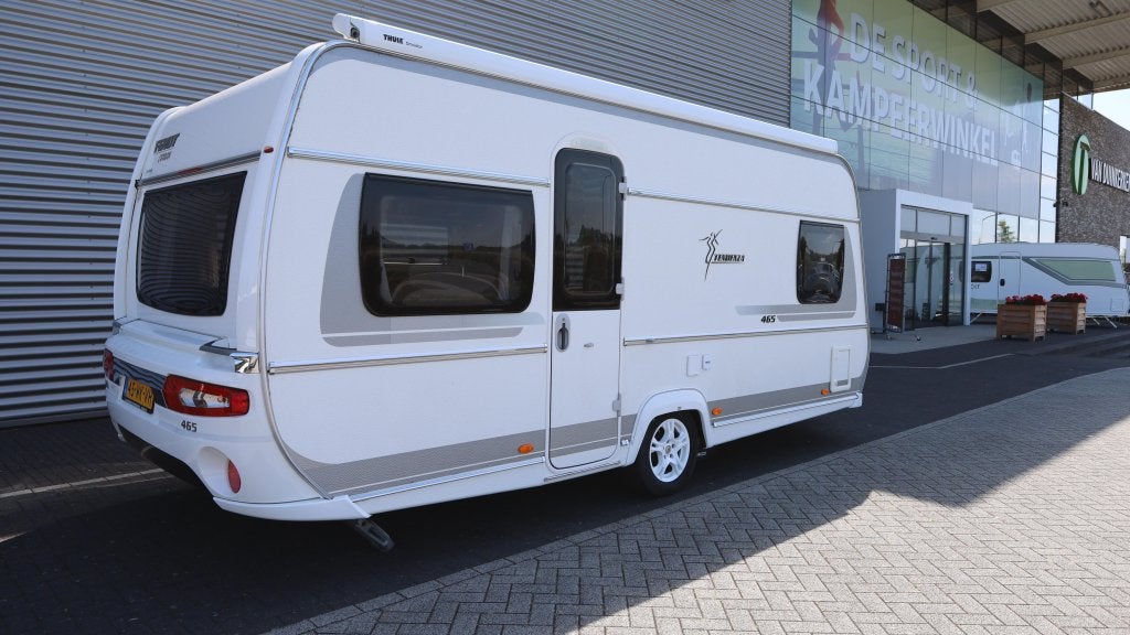 Fendt Tendenza 465 SFB mover + airco + dakluifel, Caravans en Kamperen, Caravans, Rondzit, Schokbreker, Bedrijf, Overige typen
