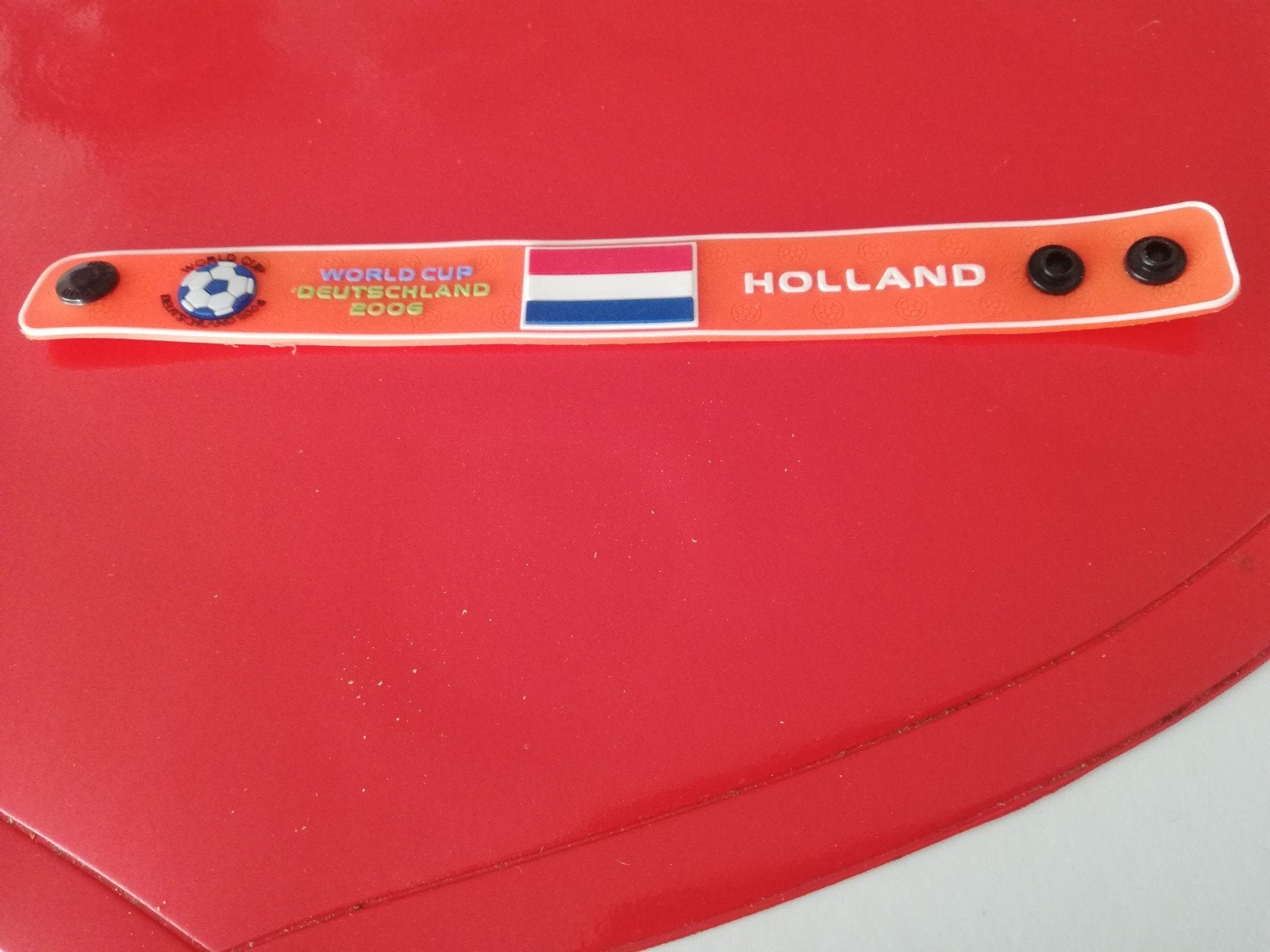 Oranje vintage armbandje uit 2006, Ophalen of Verzenden, Nieuw, Versiering
