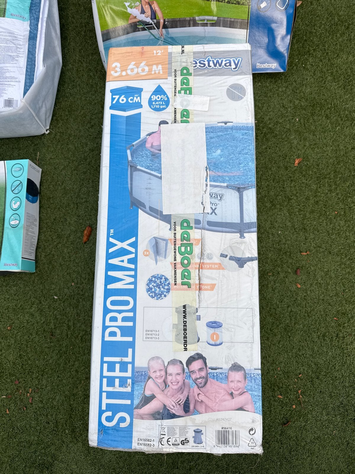 Nieuw! Bestway Steel Pro Max Opzetzwembad 3.66m x 76cm, Tuin en Terras, Zwembaden, Ophalen, Minder dan 80 cm, Rond, Opzetzwembad