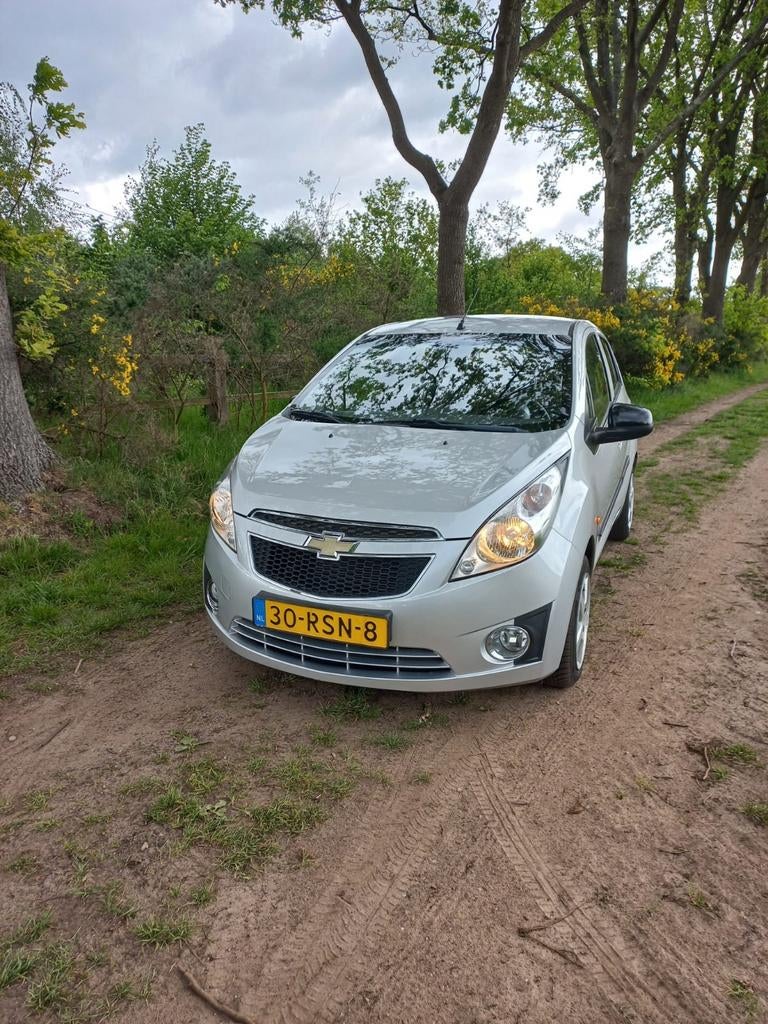 Chevrolet Spark 1.0, grijs bj 2010, Voorwielaandrijving, 839 kg, Stof, Airbags