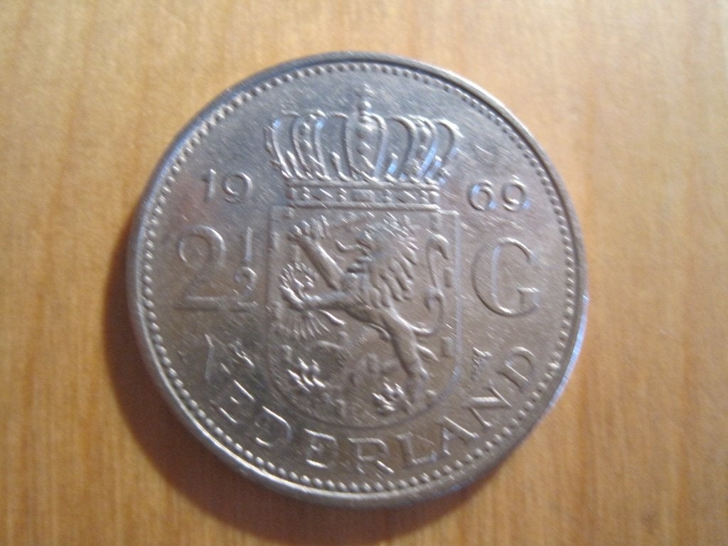 Rijksdaalders  Nederland, Postzegels en Munten, Verzenden, Koningin Juliana, 2½ gulden, Losse munt