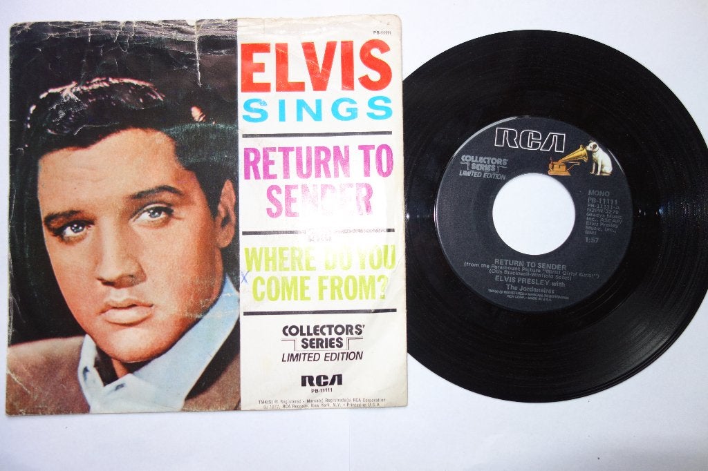 Single Elvis Presley Return to sender, Ophalen of Verzenden, Zo goed als nieuw, 7 inch, Pop