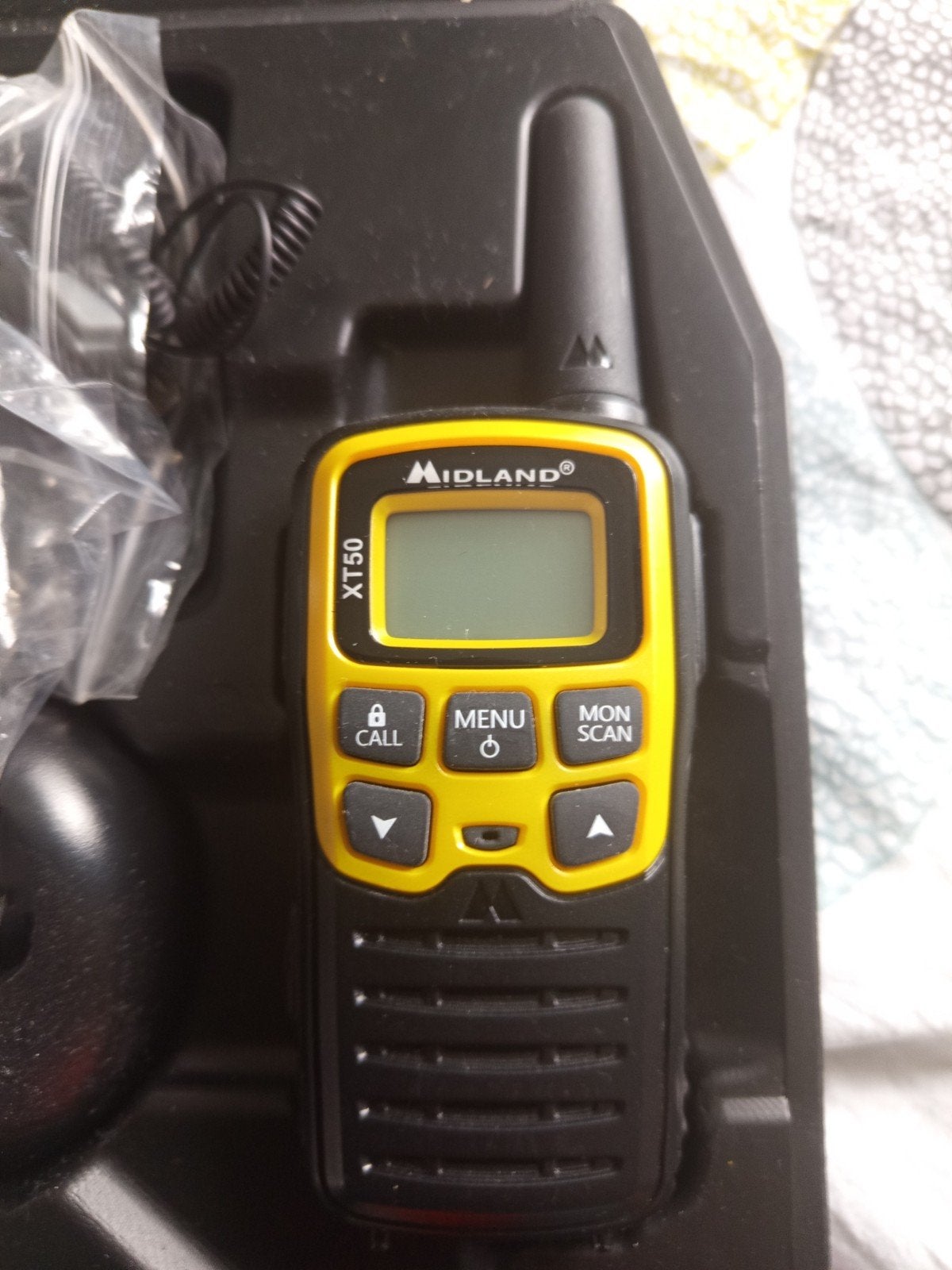 MIDLAND XT50 PORTOFOON, Telecommunicatie, 5 tot 15 km, Ophalen of Verzenden, Zo goed als nieuw, Portofoon of Walkie-talkie