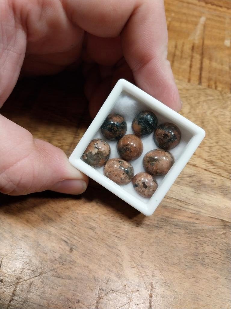 Lot graniet cabochons, Sieraden, Tassen en Uiterlijk, Ophalen of Verzenden