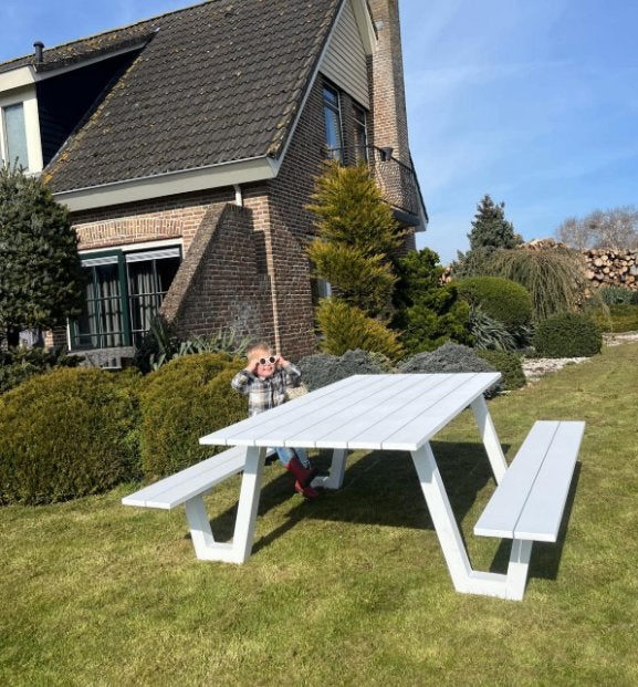 verschillende kleuren picknicktafels - thuisbezorgd, Nieuw, Ophalen of Verzenden, Inklapbaar, Rechthoekig