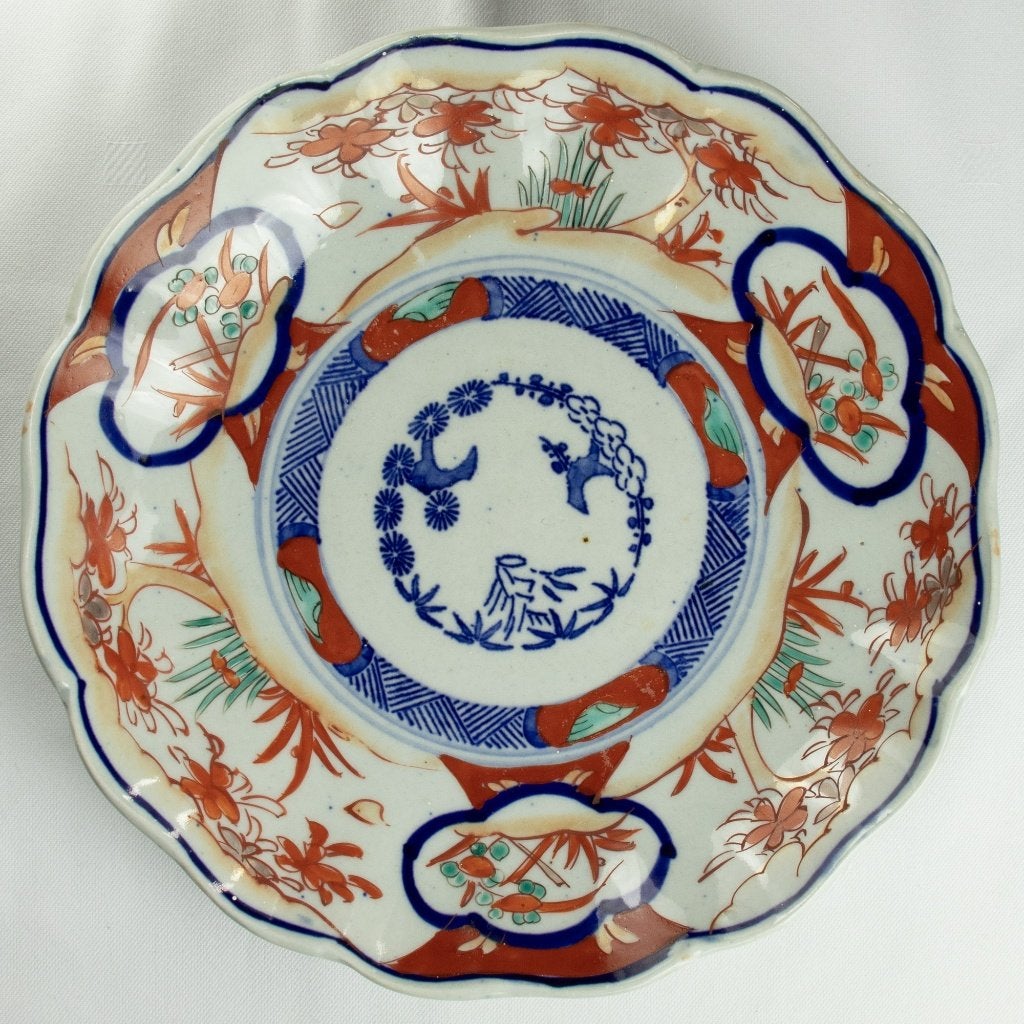 Paar Japanse Imari-porseleinen borden (Arita), Meiji-periode, Antiek en Kunst, Ophalen of Verzenden