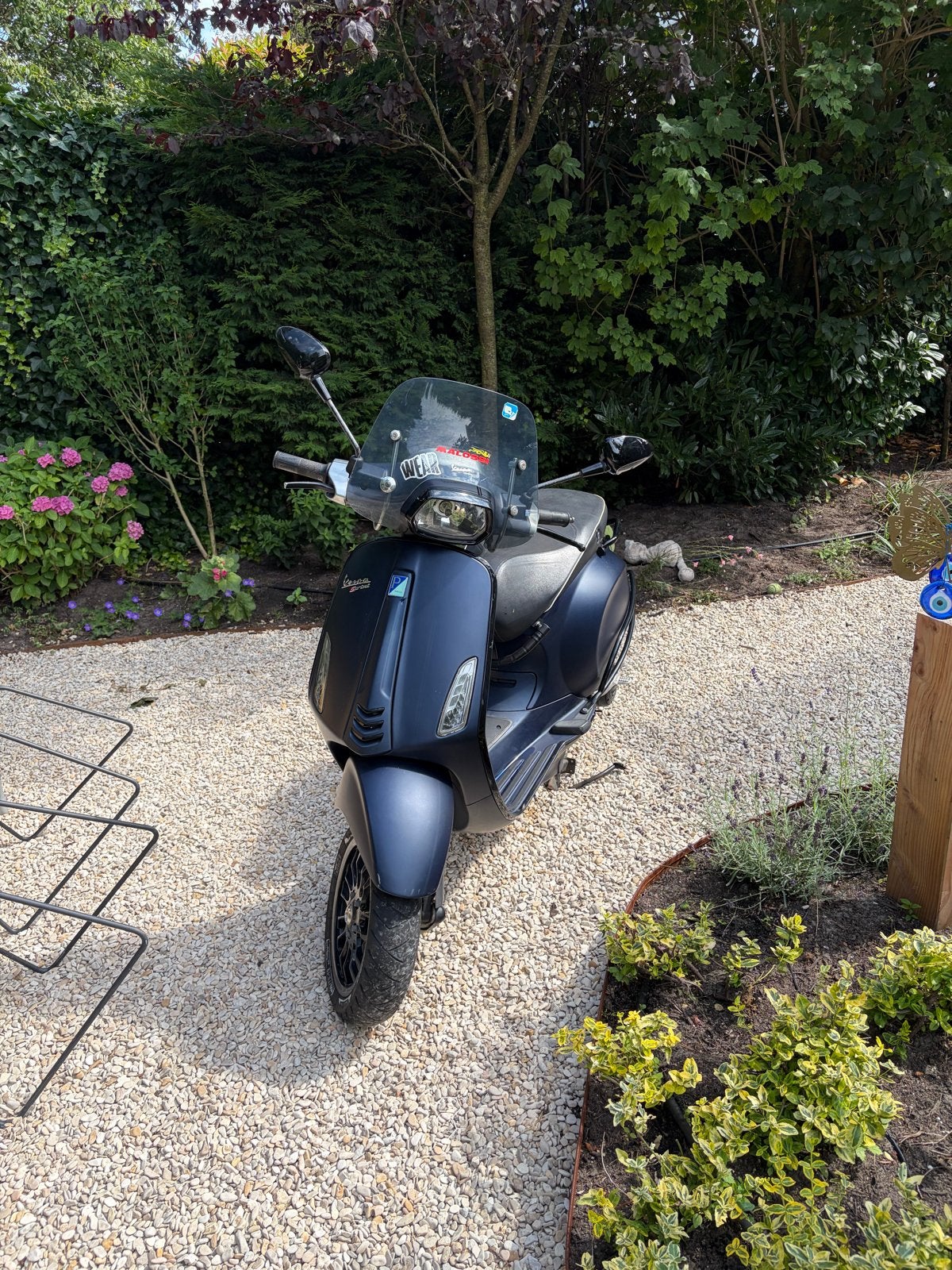 Vespa Sprint 50 — 2017 | Midnight Blue mat | 16.559 km, Fietsen en Brommers, Scooters | Vespa, Ophalen, Gebruikt, Overige modellen