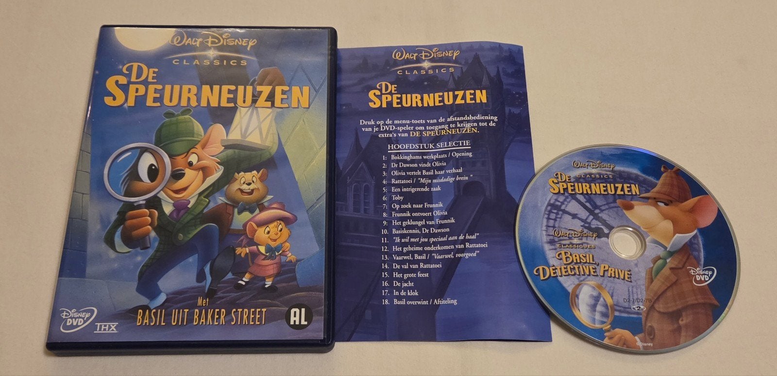 Walt Disney De Speurneuzen Dvd Cartoon/Animatie, Alle leeftijden, Ophalen of Verzenden, Zo goed als nieuw, Europees