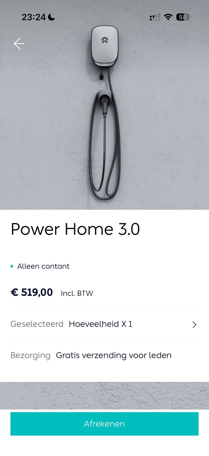 Laadpaal Nio 22kwh nieuw, Ophalen of Verzenden, Nieuw, Laadpaal