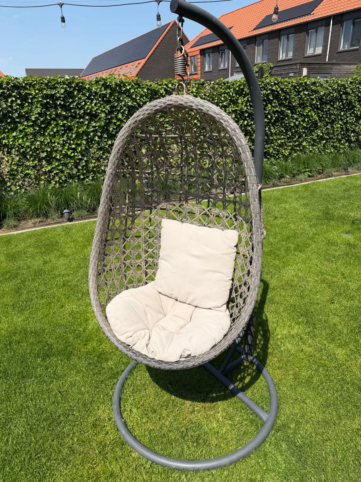 Manifesto Egg Chair Hangstoel met kussens, Ophalen, Gebruikt