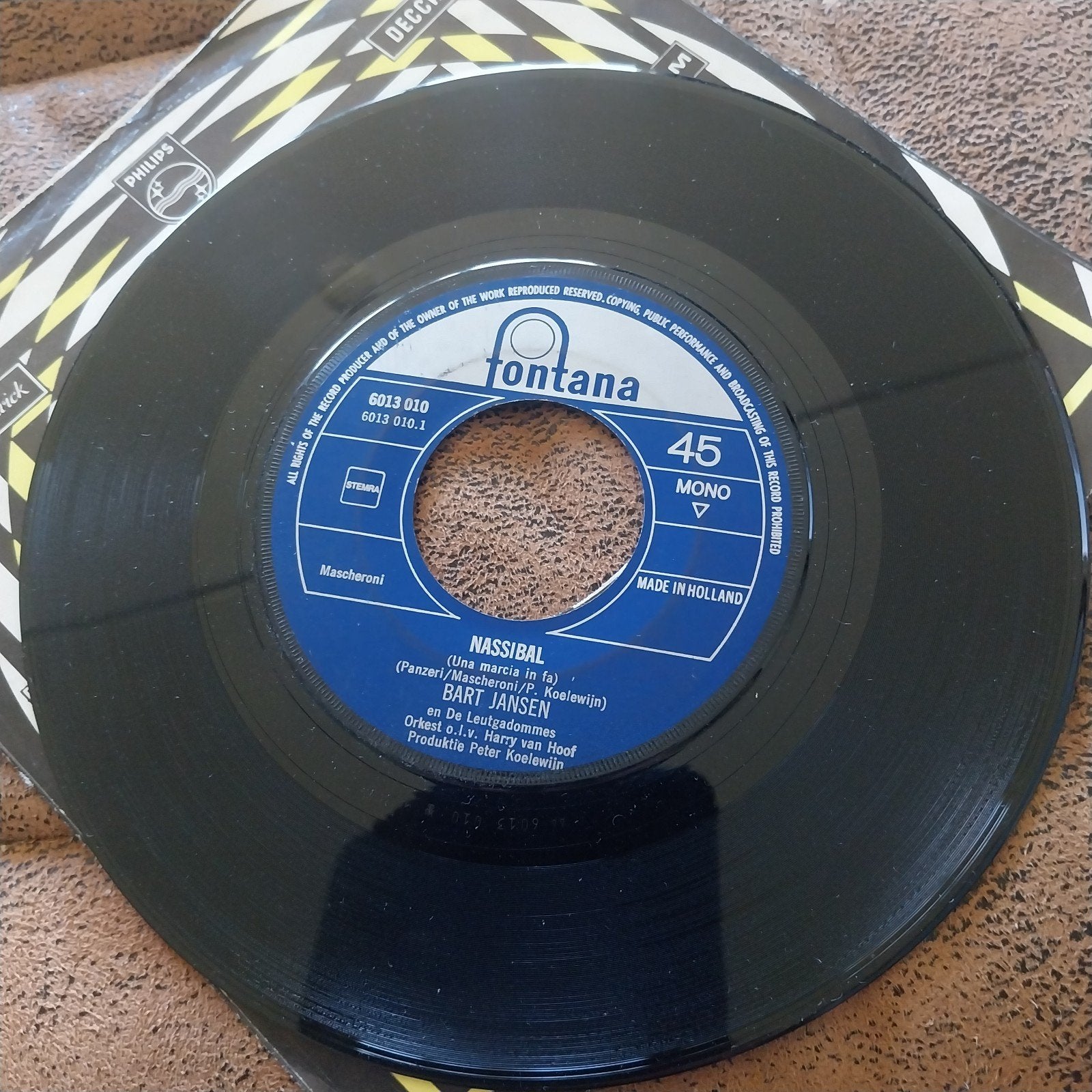 Bart Jansen - nassibal / Twee Blonde Schonen (Single), Gebruikt, 7 inch, Single, Ophalen of Verzenden