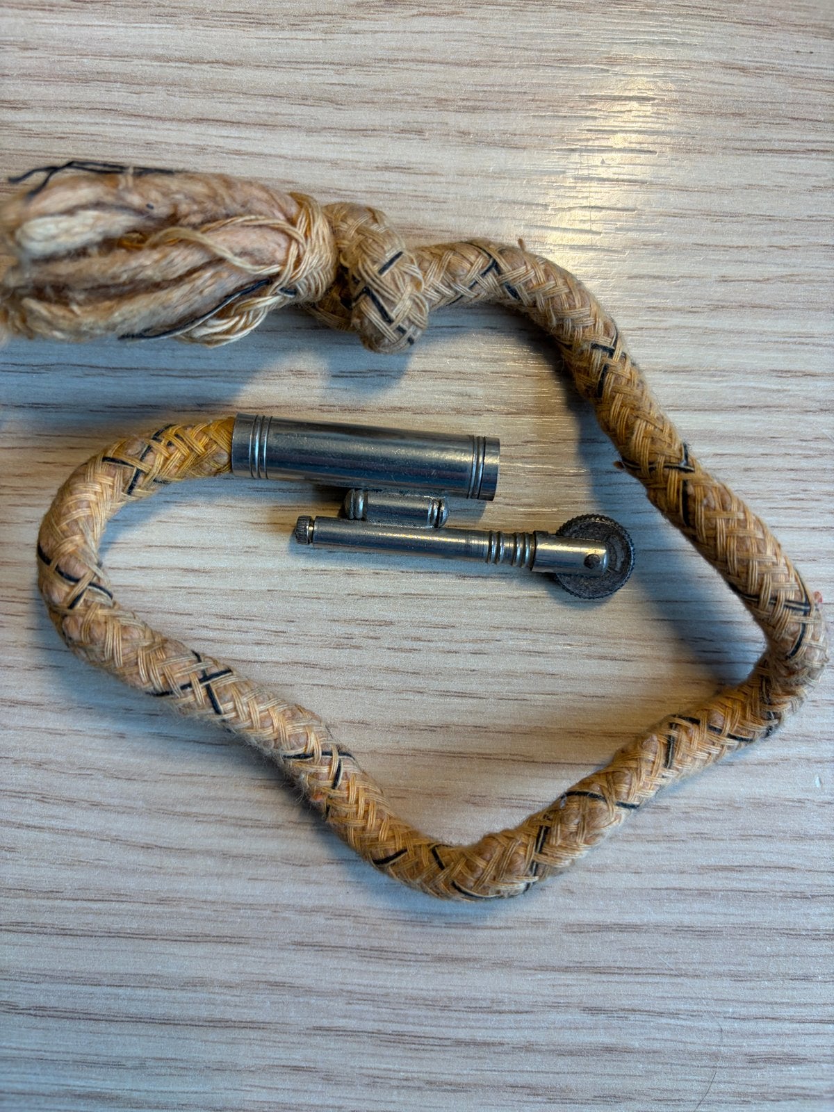 Vintage aansteker met touw - Uniek verzamelobject, Ophalen of Verzenden