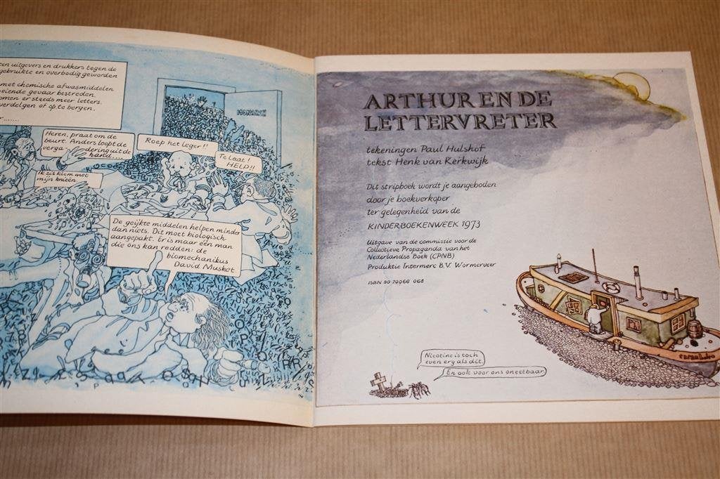 Arthur en de lettervreter., Eén stripboek, Ophalen of Verzenden, Zo goed als nieuw