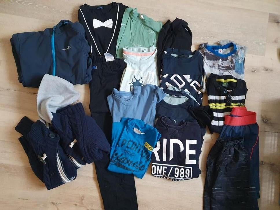 Kledingpakket 15 stuks maat 134 140 jongen incl windstopper, Ophalen of Verzenden, Gebruikt, Maat 134