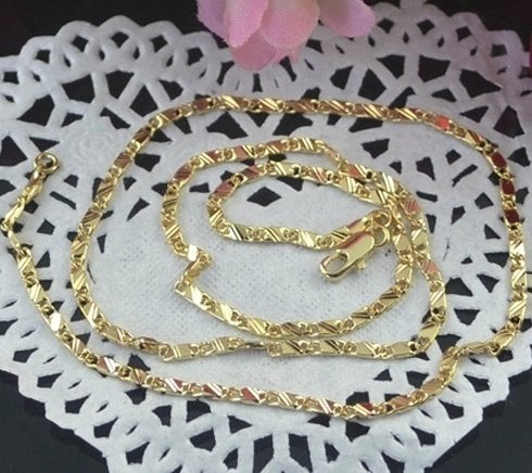 Dames 18K goud verguld ketting 50, 60, 72 cm, Ophalen of Verzenden, Nieuw, Goud, Overige materialen