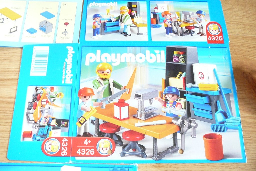 Playmobil praktijklokaal techniek (4326)/ compleet/ NIEUWST., Complete set, Overige typen, Ophalen of Verzenden, Zo goed als nieuw