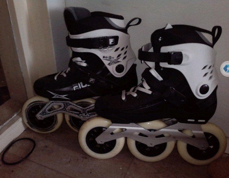 Fila Houdini 125mm wheels Inline Skates - Zwart/Wit mt 43, Ophalen of Verzenden, Zo goed als nieuw, Dames, Inline skates 4 wielen