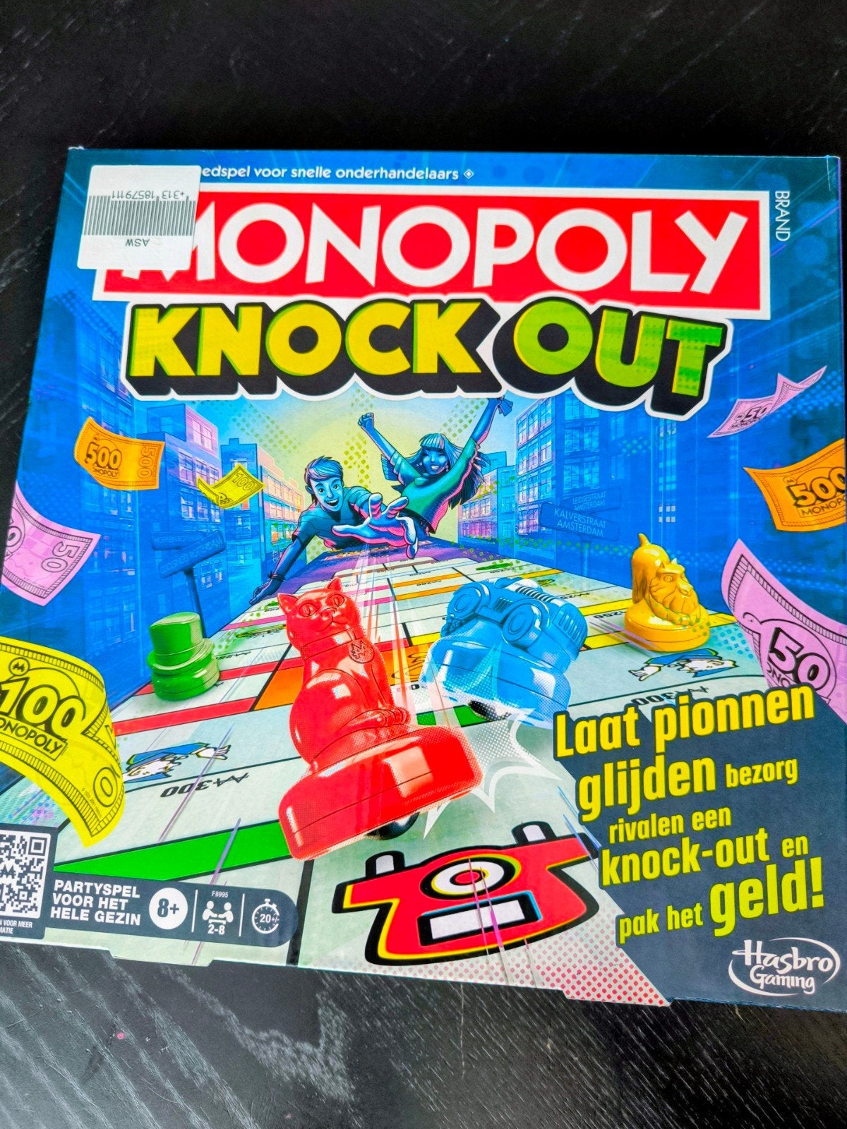 Monopoly Knock Out Bordspel, Vijf spelers of meer, Ophalen of Verzenden, Zo goed als nieuw, Hasbro Gaming