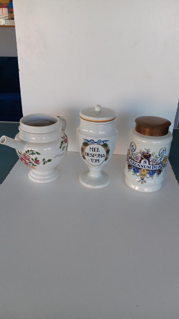 Set apothekerspot + stroopkan + honingpot, Ophalen of Verzenden