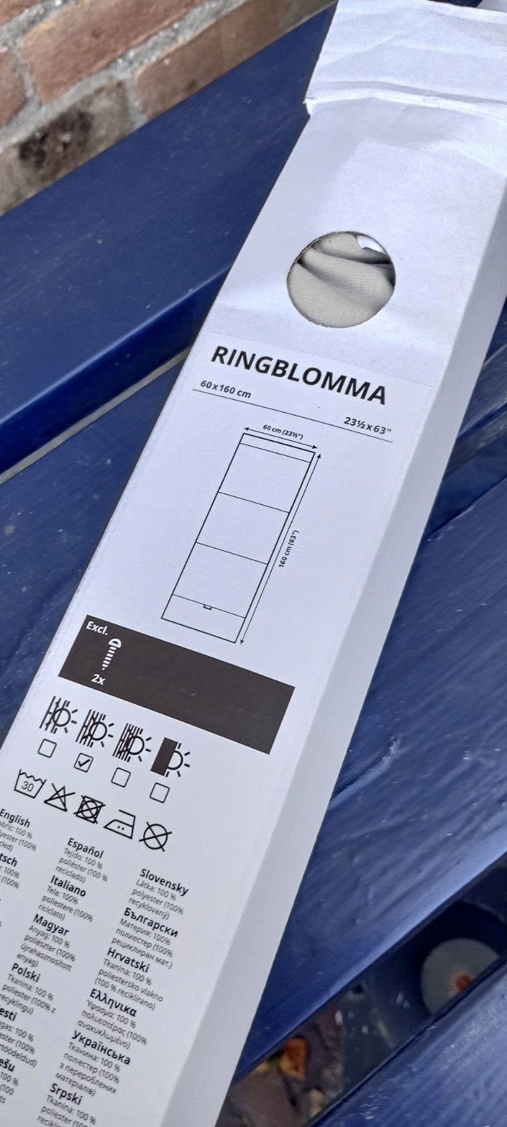 IKEA RINGBLOMMA Rolgordijn 60x160 cm - Nieuw, Ophalen, Inclusief montageonderdelen, Nieuw, Rolgordijn