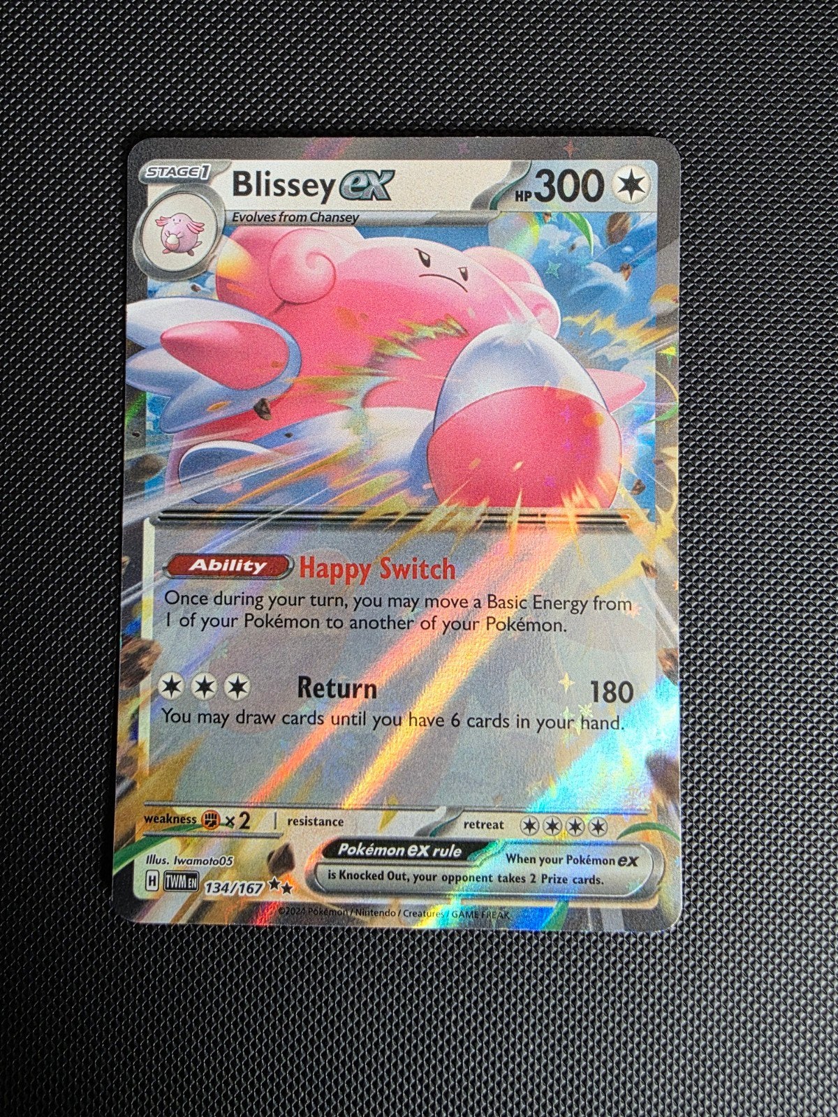 blissey ex #134 twilight masquerade, Ophalen of Verzenden, Nieuw, Losse kaart