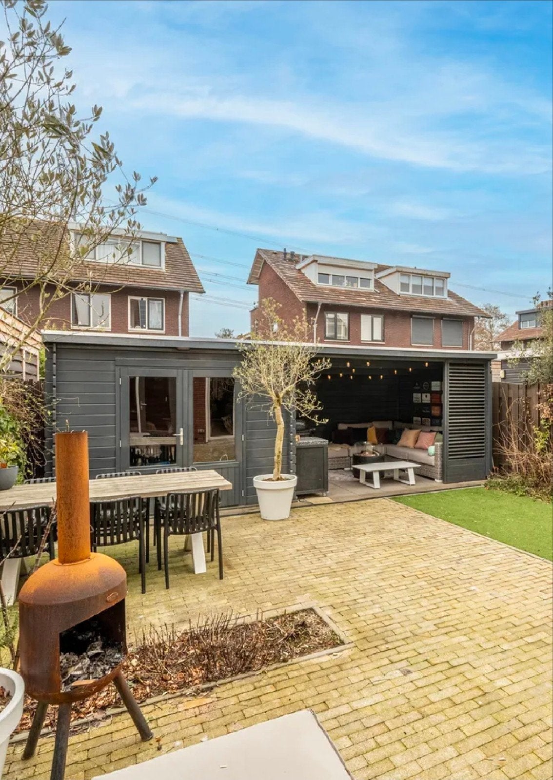 Gebruikte overkapping met berging - 7m breed, 3m diep, Tuin en Terras, Overkappingen, Ophalen, Gebruikt, Overige typen