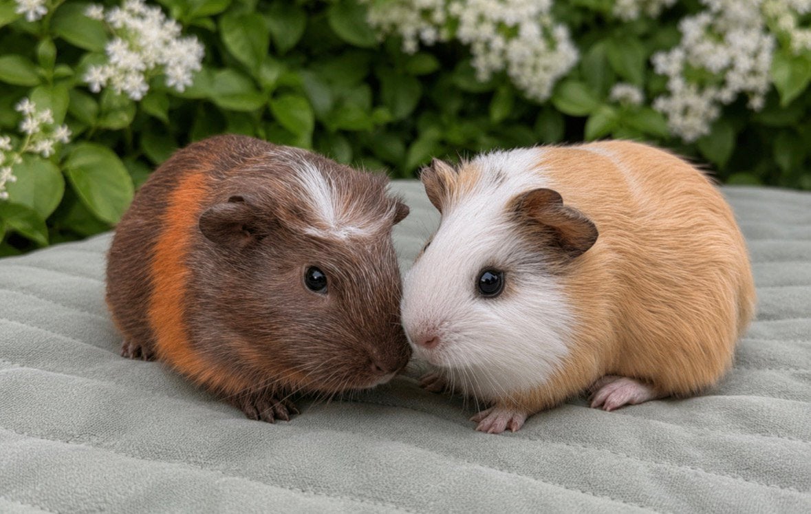 Super knap cavia koppel ( met zorg gematcht), Dieren en Toebehoren, Knaagdieren, Cavia, April, Mannelijk, Tam