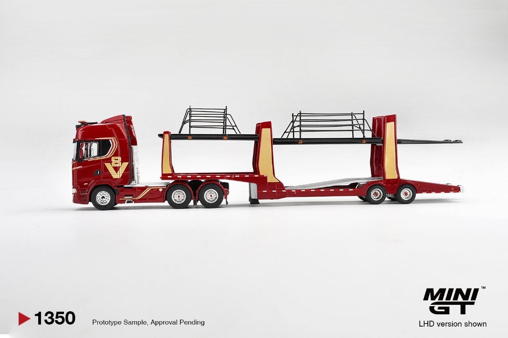 Mini GT 1:64 Scania 770S A6x4NA Car Transporter V8 50th anni, -, -, Nieuw, Ophalen of Verzenden