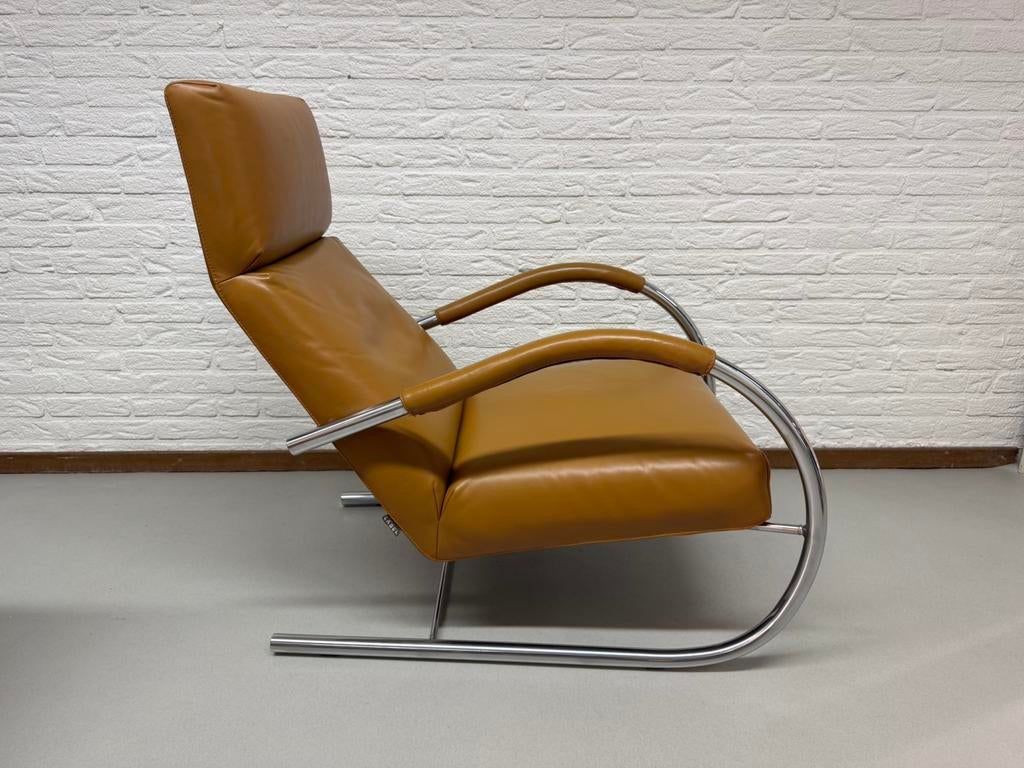 Label Speedster Design Fauteuil, Ophalen of Verzenden, Zo goed als nieuw, 50 tot 75 cm, Leer