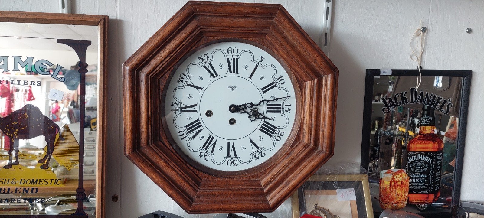 Vintage Kiga schoolklok met Slagwerk, Ophalen