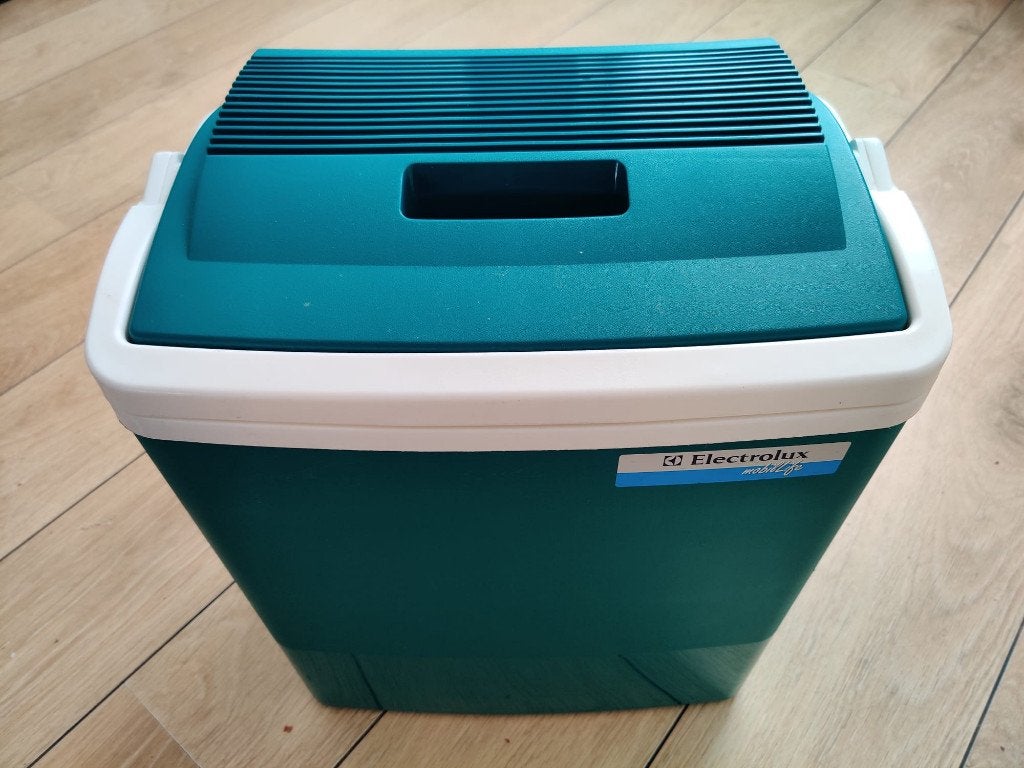 Koelbox Electrolux, 21 liter, 12V, groen, 39x25x43,5cm, Ophalen, Gebruikt, Koelbox, Elektrisch