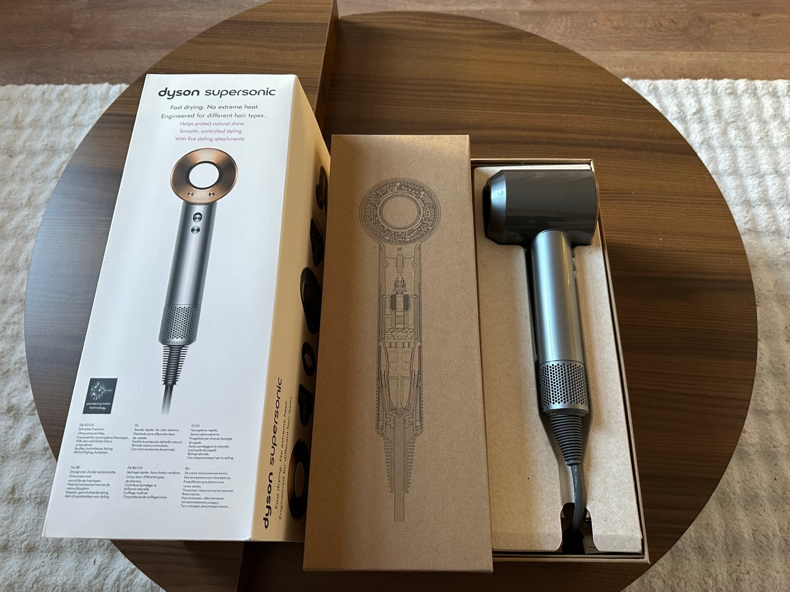Dyson Supersonic Origin Nikkel/Koper nieuw, Witgoed en Apparatuur, Ophalen of Verzenden, Nieuw, Haarverzorging