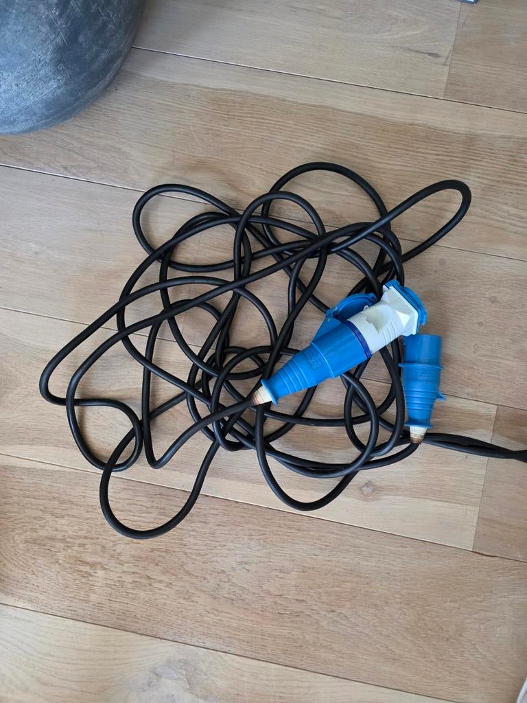 Verlengsnoer camping CEE stekker, Ophalen of Verzenden, Gebruikt