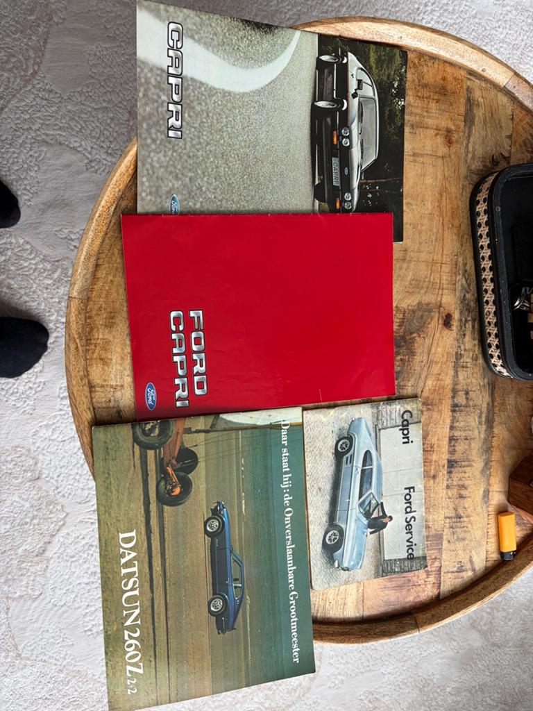 Ford Capri & Datsun 260Z Boekjes - Info & Specificaties, Ophalen of Verzenden, Gelezen, Ford